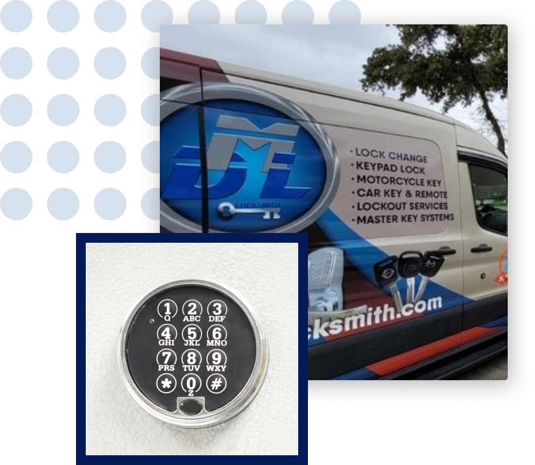 DML Locksmith Services Van