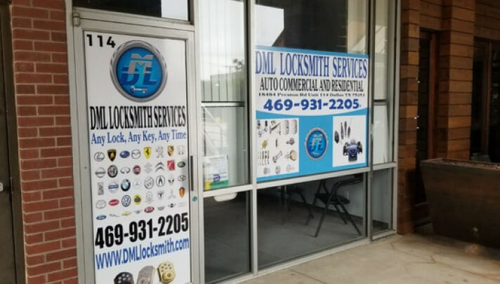 DML Locksmith Services in Dallas Store