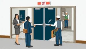 Commercial pushbar door systems - high-quality panic bar fitting